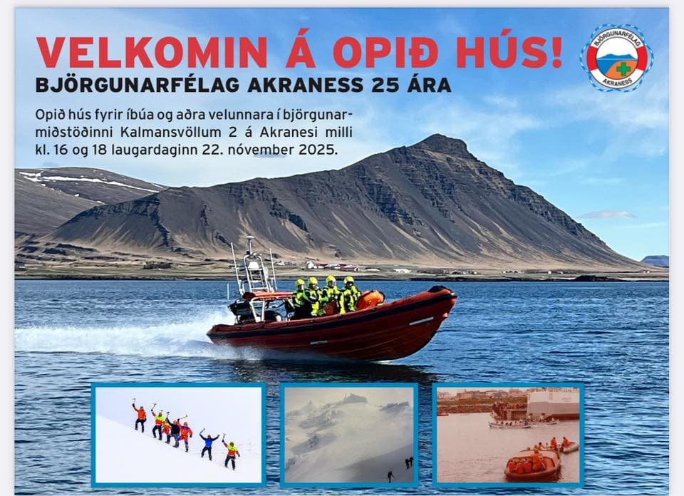 Opið hús hjá Björgunarfélagi Akraness í dag