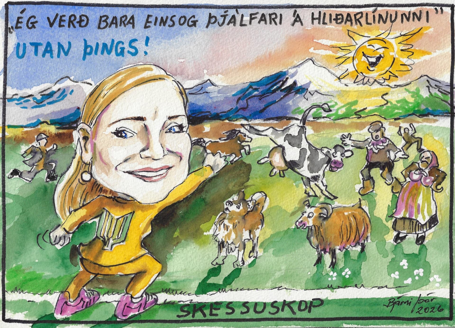 Lilja stjórnar af hliðarlínunni