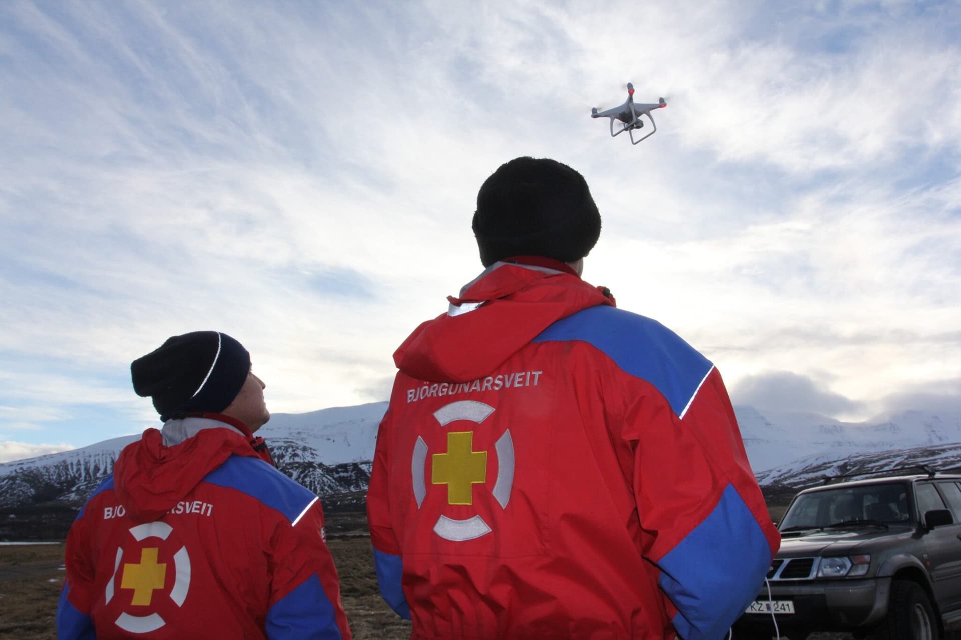 Leita ferðamanns í Þjórsárdal