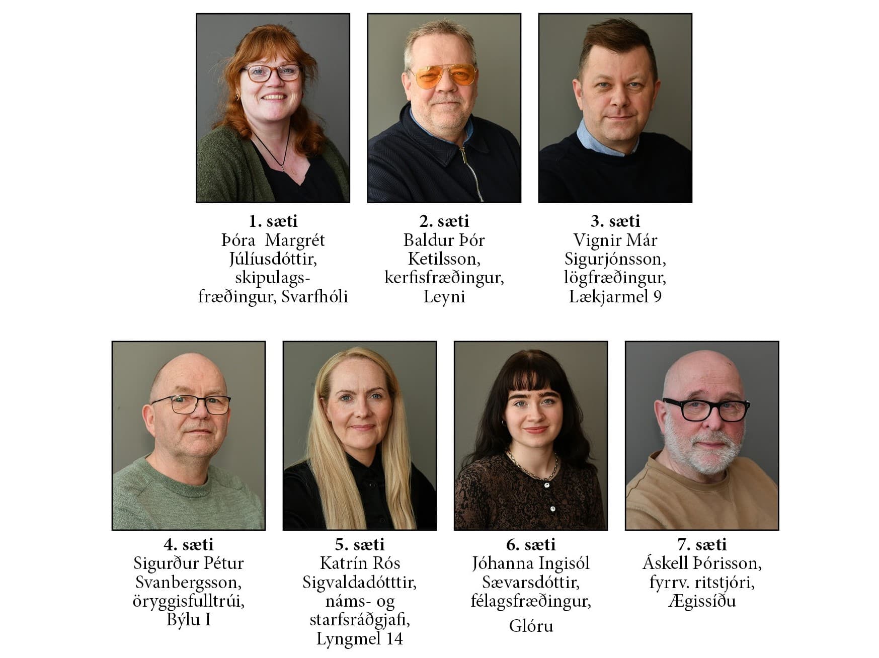 Framboðslisti Íbúahreyfingarinnar í Hvalfjarðarsveit