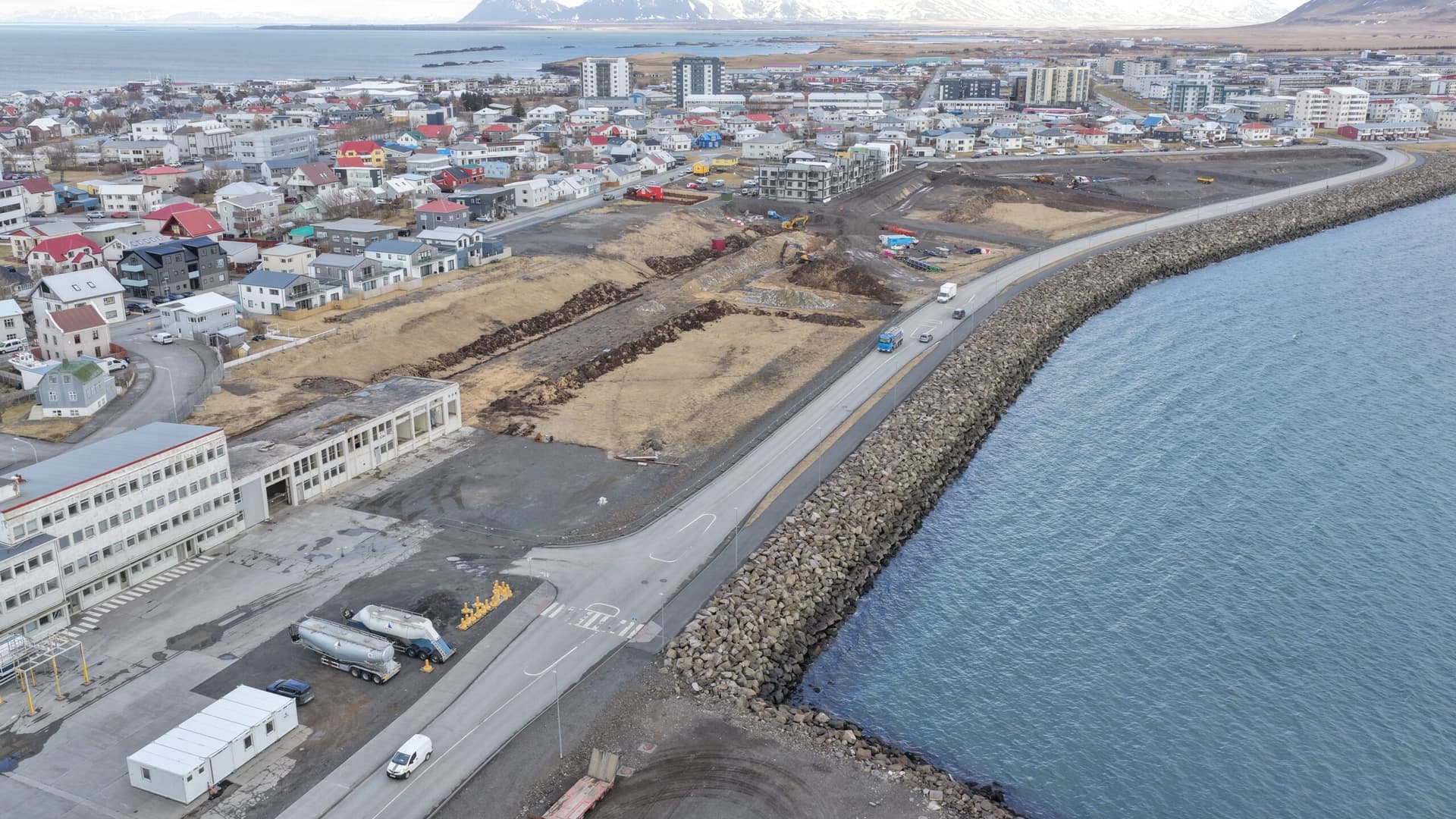 Framkvæmdir í gangi á Sementsreit