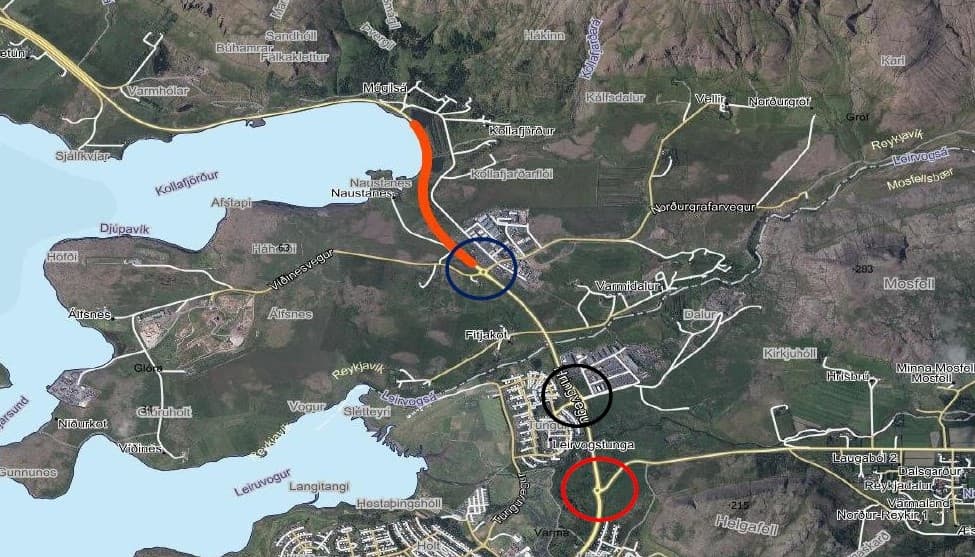Veglokun aftur í kvöld í norðurátt á Vesturlandsvegi